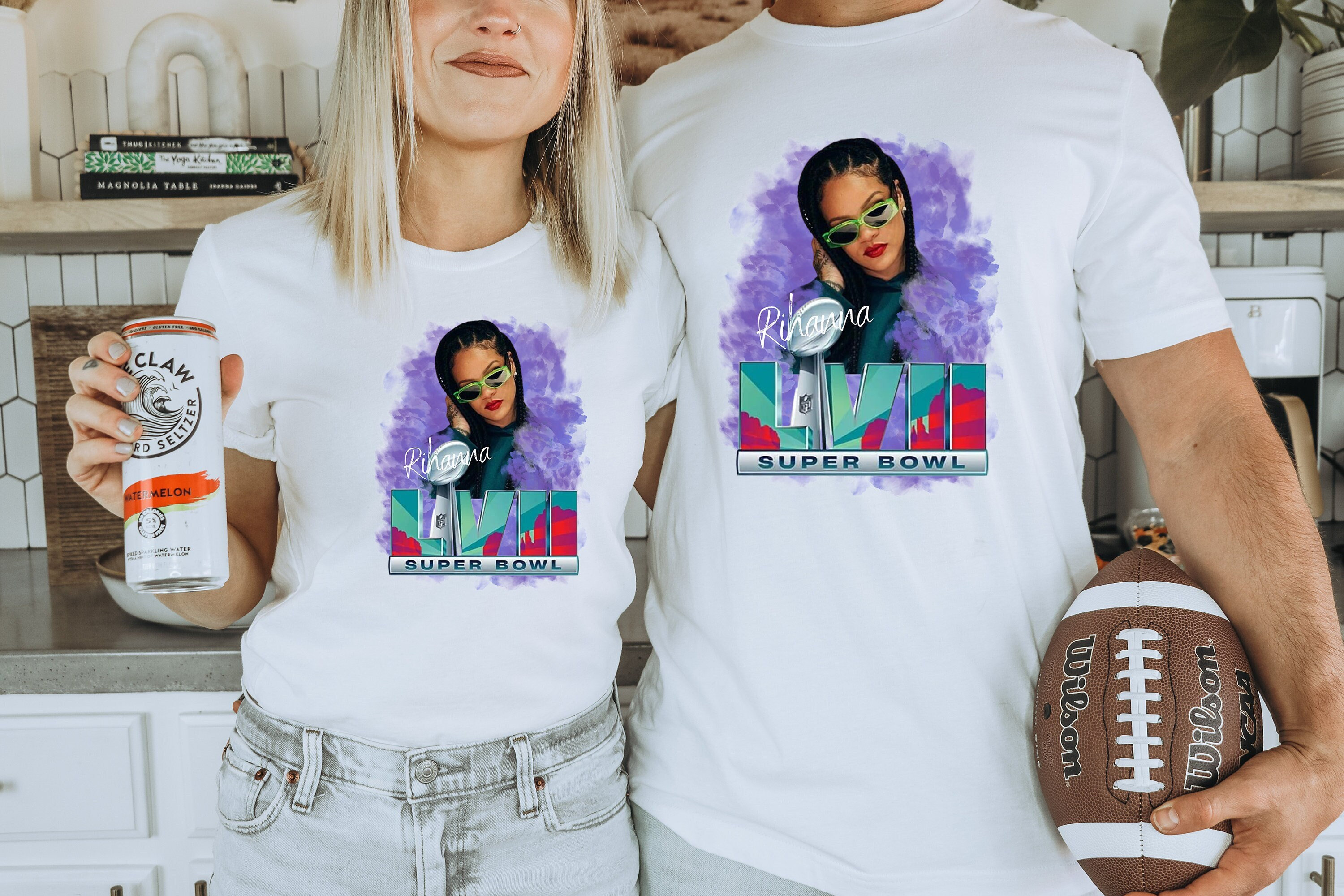 Rihanna Perform At The 2023 Super Bowl Vintage T-Shirt - Kaiteez