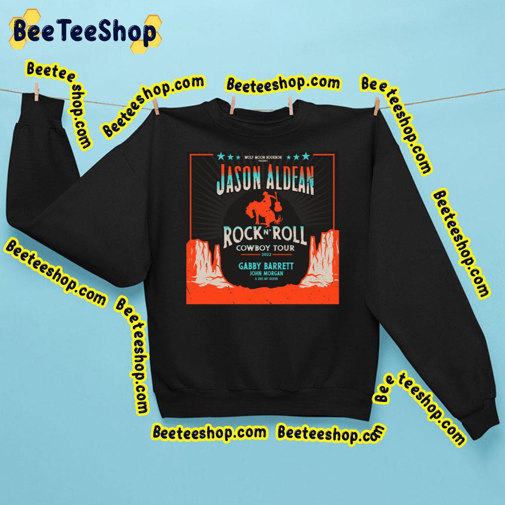 Rock N’ Roll Cowboy Tour 2022 Jason Aldean Trending Unisex Sweatshirt