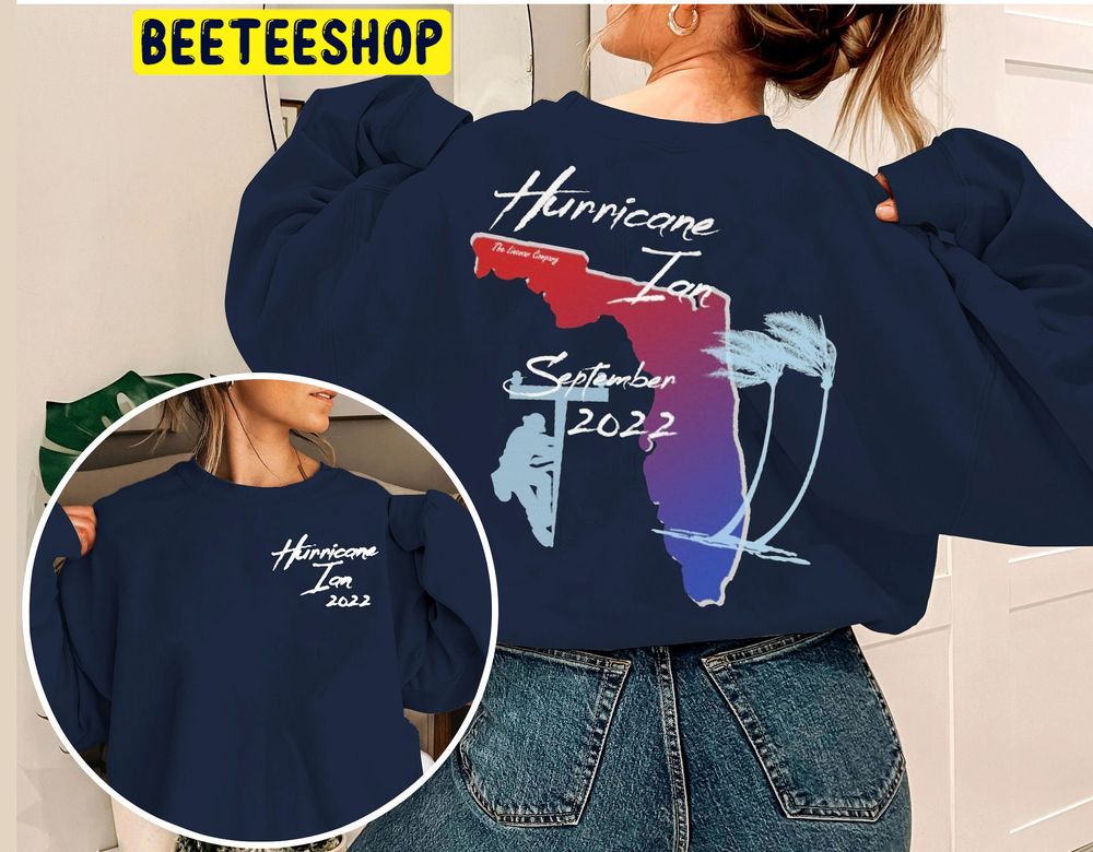 Storm Sweatershirt Hurricane Ian American Lineman Journeyman 2022 Linework Storm Double Side Trending Unisex Sweatshirt