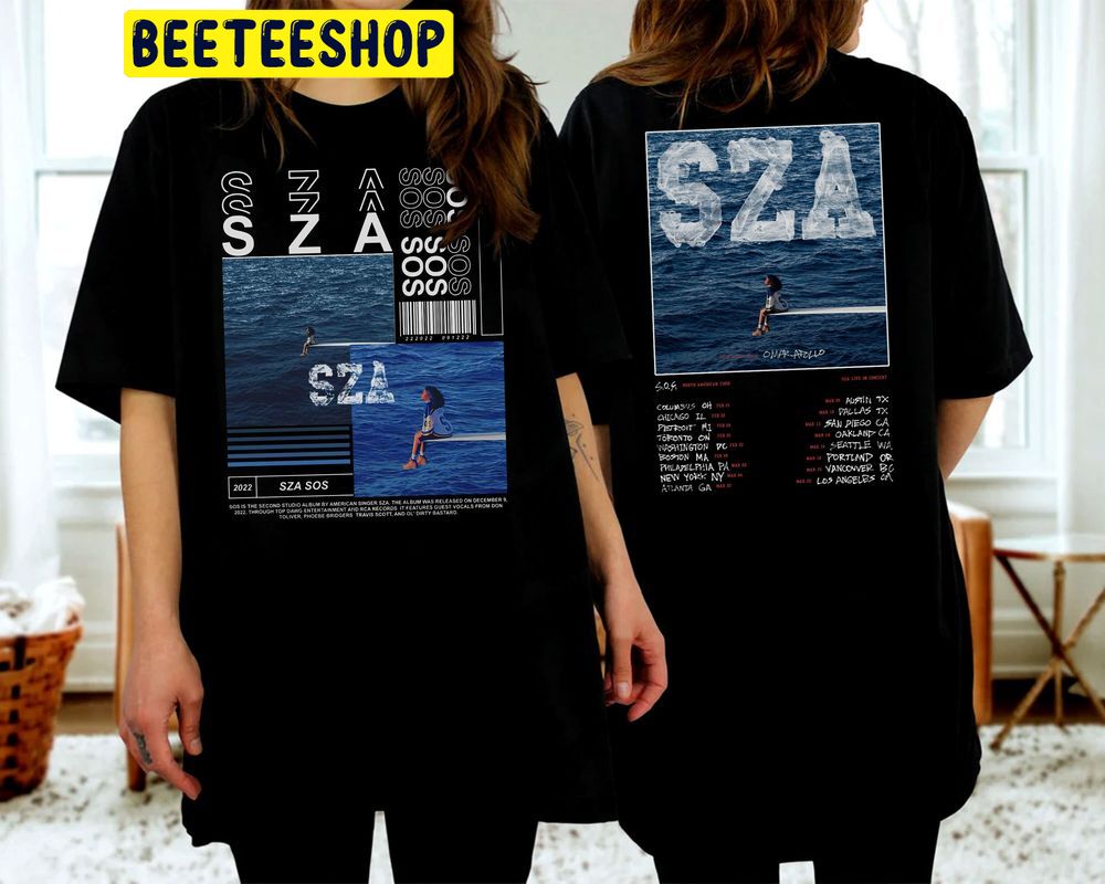 Sza Sos New Album North American Tour Double Side Trending Unisex T-Shirt