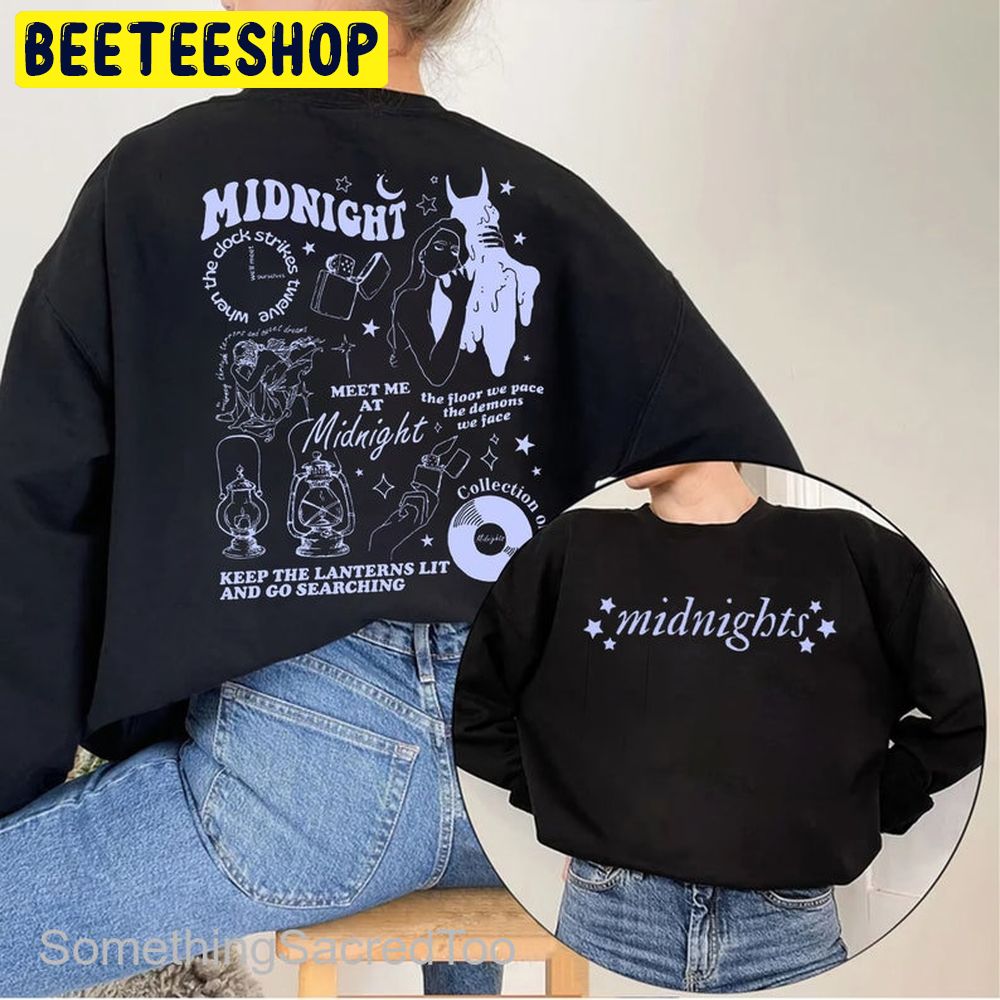 Taylor Midnights Midnight Meet Me At Midnight New Album 2022 Double Side Trending Unisex Sweatshirt