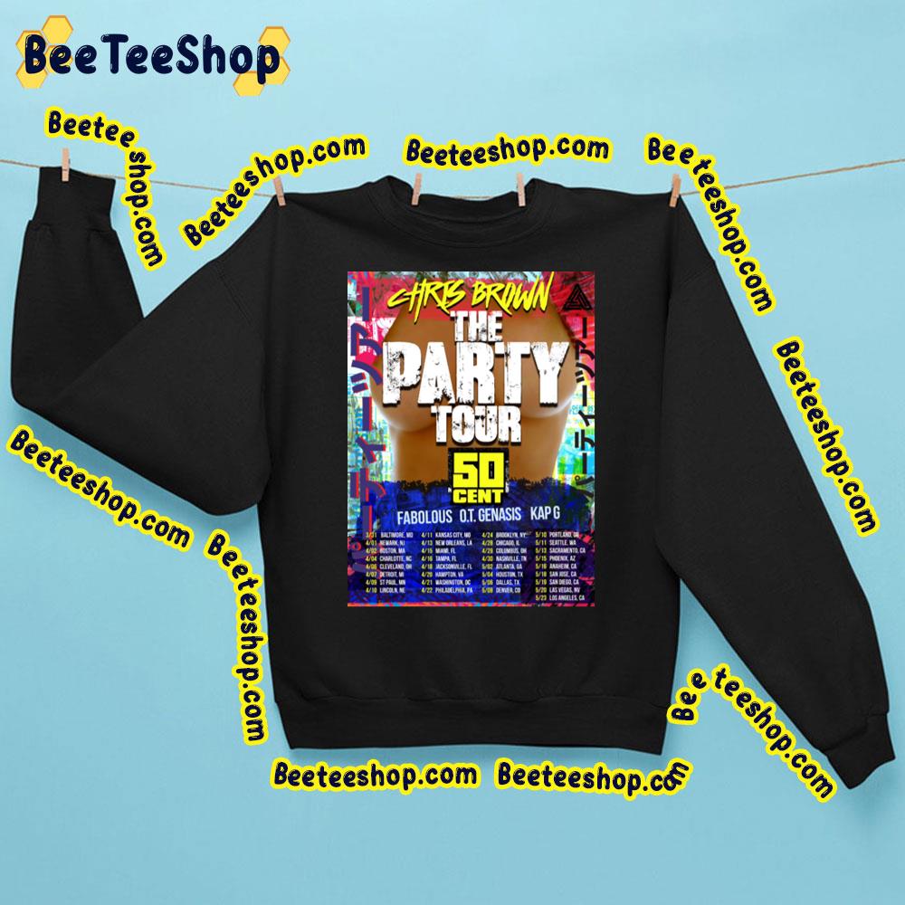 The Party Tour Chris Brown With 50 Cent Trending Unisex Sweatshirt