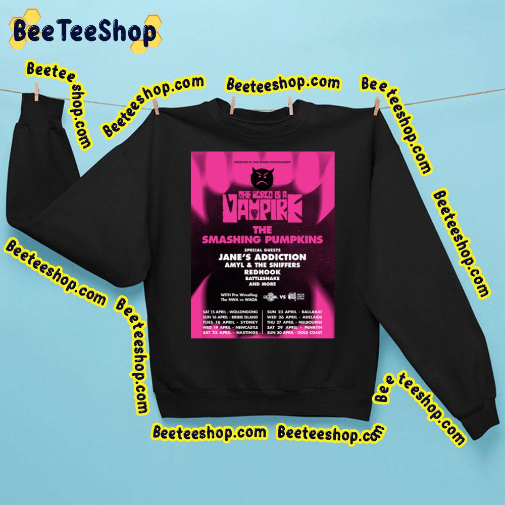 The Worls Is A Vampire The Smashing Pumpkins Tour Dates Trending Unisex Sweatshirt