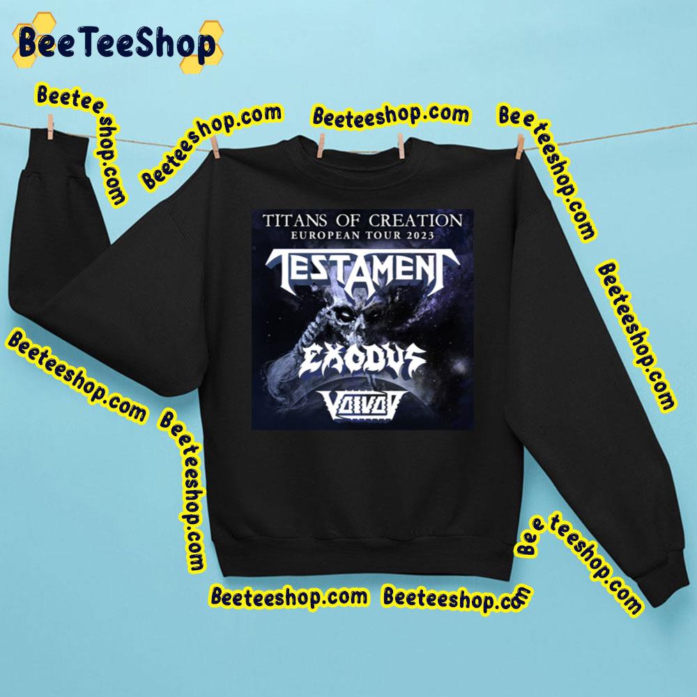 Titans Of Creation European Summer Festival Tour 2023 Testament Exodus Vaivay Trending Unisex Sweatshirt