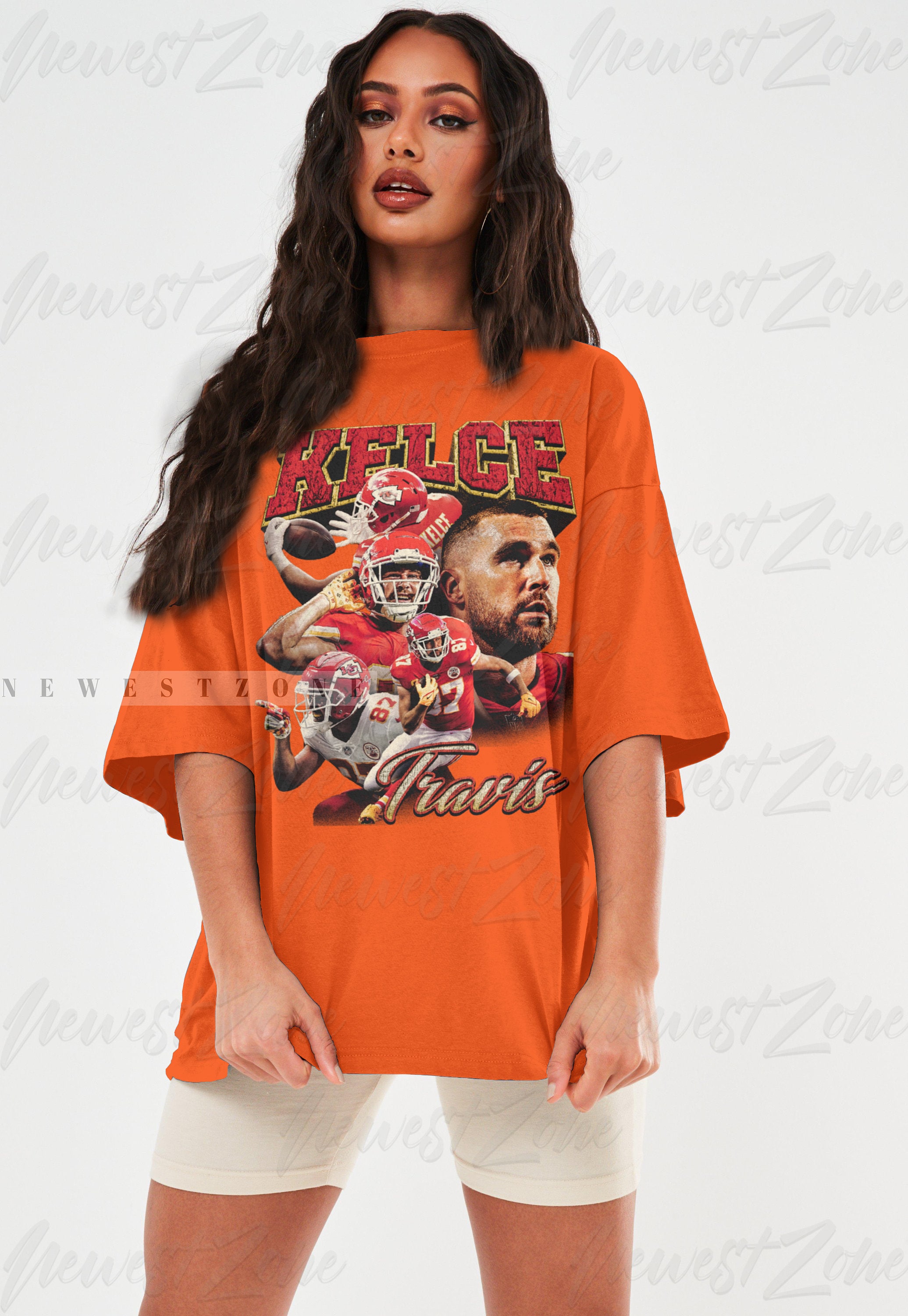 Vintage Travis Kelce 90s Bootleg T-Shirt - Trends Bedding