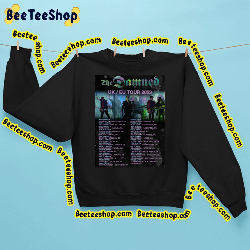 Uk Eu  Tour 2023 The Damned Trending Unisex Sweatshirt