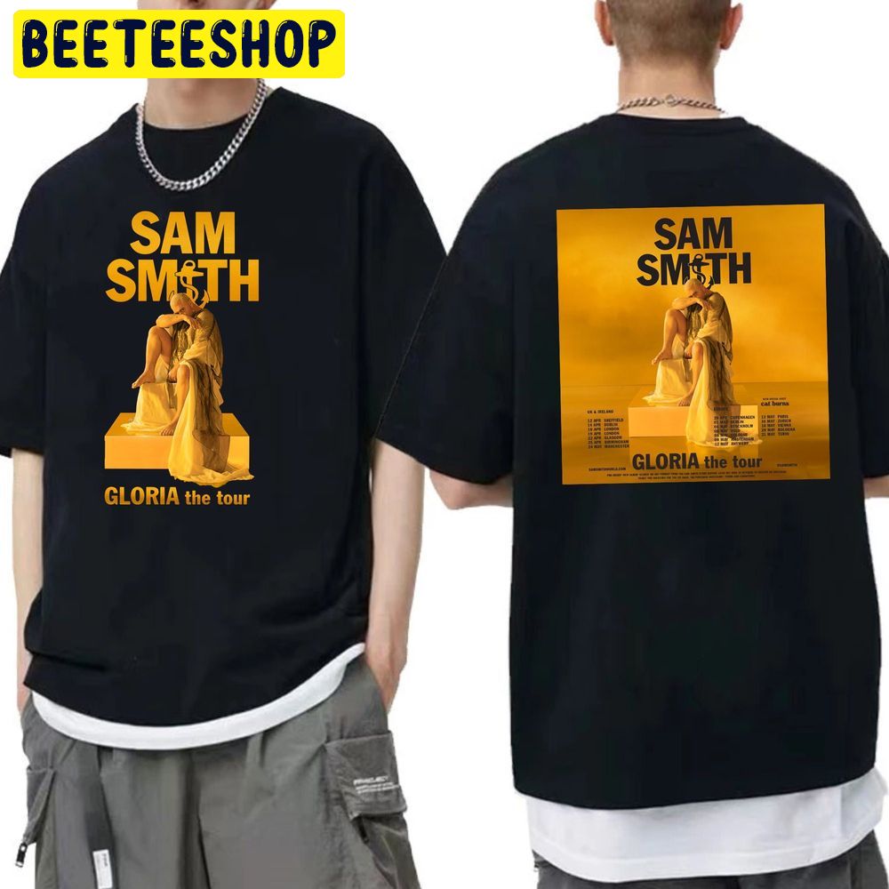 Uk Europe Sam Smith Gloria World Tour 2023 Double Side Trending Unisex T-Shirt