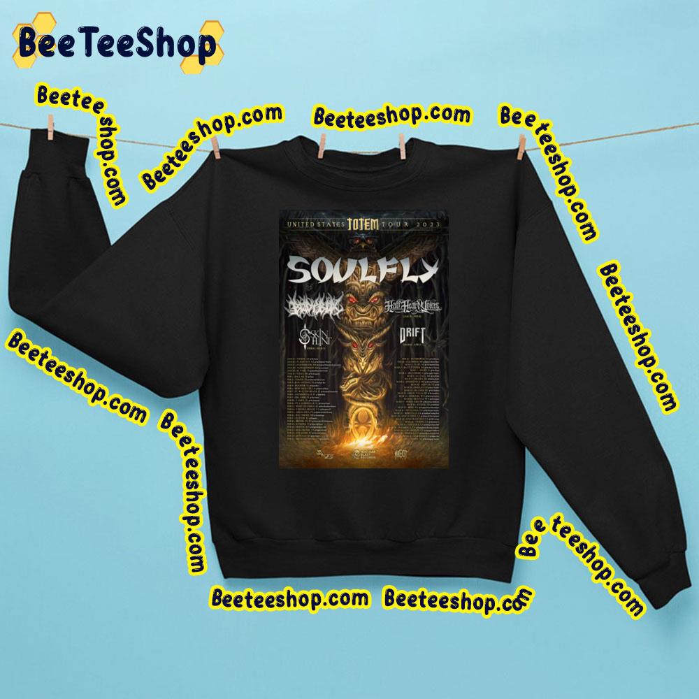 United States Tour 2023 Soulfly Totem Us Dates Trending Unisex Sweatshirt