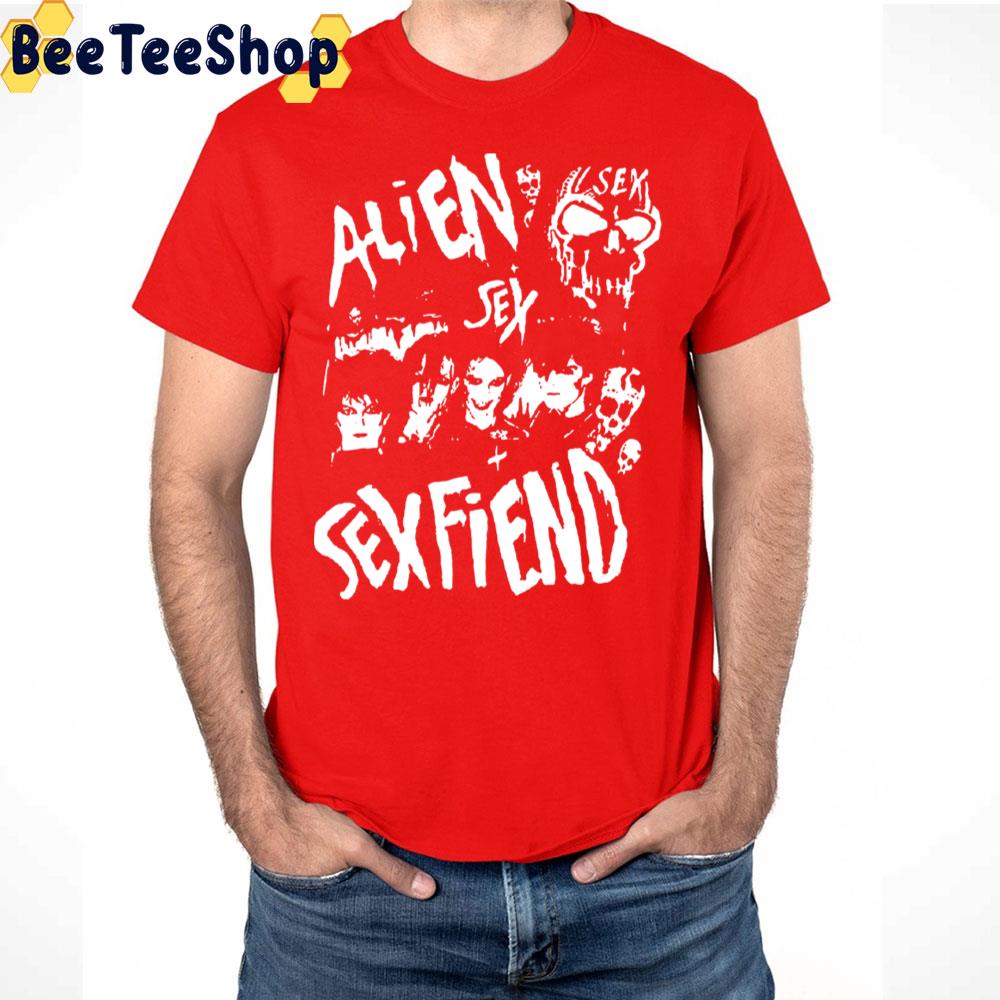 Vintage Face Alien Sex Art Fiend Music Trending Unisex Shirt