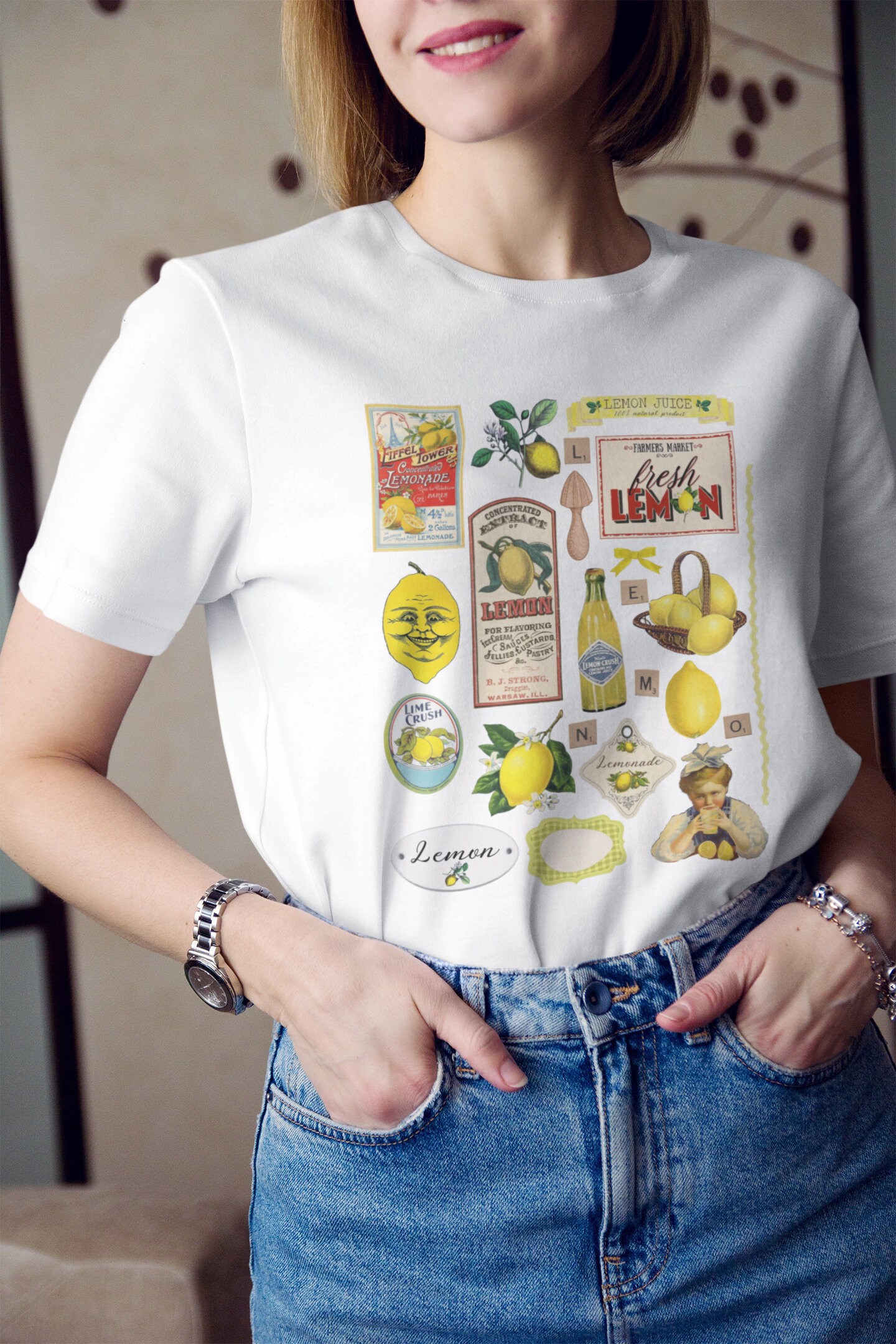 Vintage Lemon Design Trending Unisex Shirt