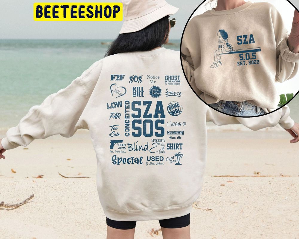 Vintage Sza Sos Full Tracklist Double Side Trending Unisex Sweatshirt