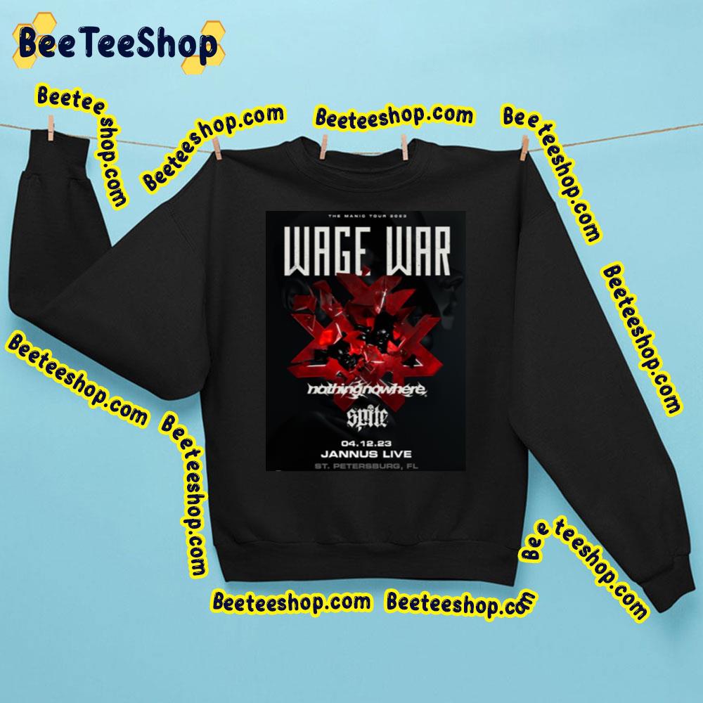 Wage War 2023 Jannus Live Trending Unisex Sweatshirt