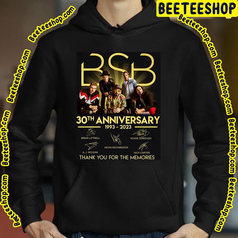30th Anniversary 1993-2023 Bsb Backstreet Boys  Thank Memories Signed Trending Unisex T-Shirt