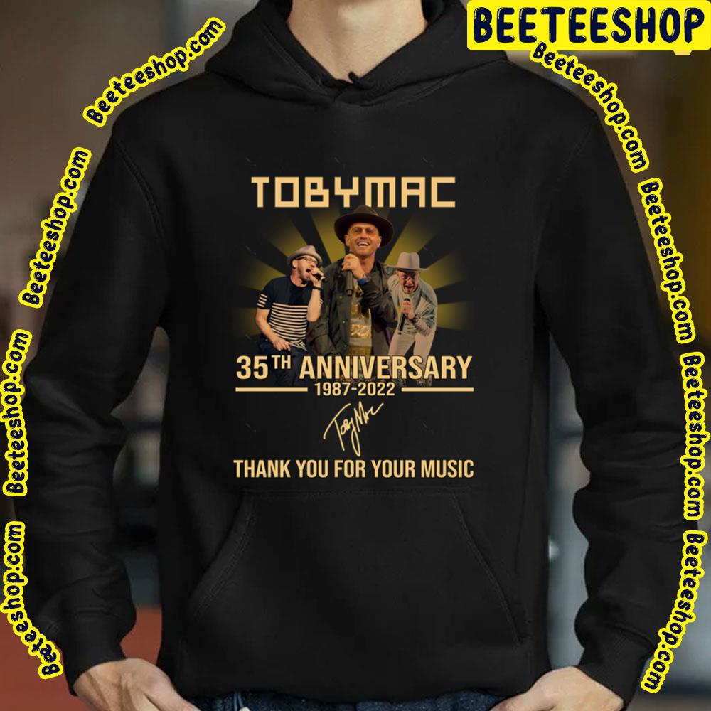 35th Anniversary 1987 2022 Tobymac Thank You For Memories Signature Trending Unisex T-Shirt