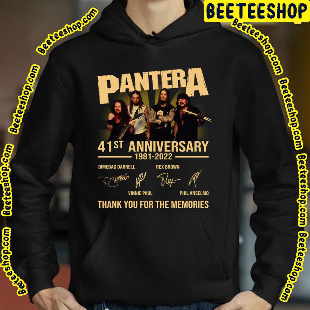 41st Anniversary 1981 2022 Panter A Thank You For Memories Signatures Trending Unisex T-Shirt