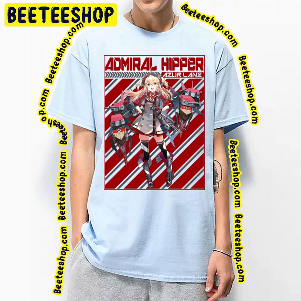 Admiral Hipper Azur Lane Red Background Trending Unisex T-Shirt