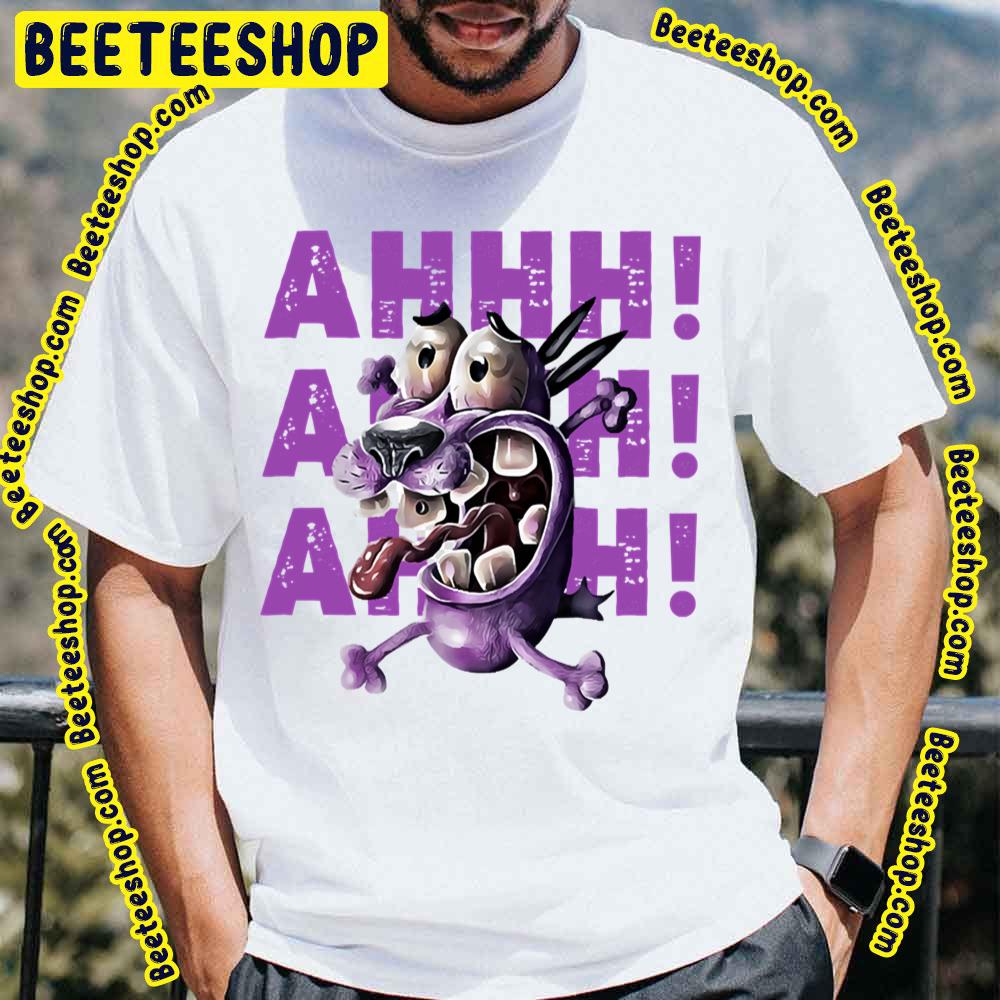 Ahhh Purple Art Courage The Cowardly Dog Trending Unisex T-Shirt