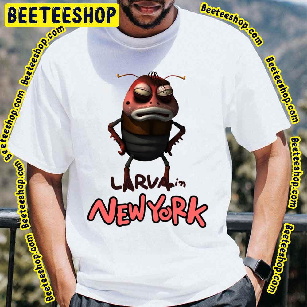 Angry Face Of Brown Larva In New York Trending Unisex T-Shirt