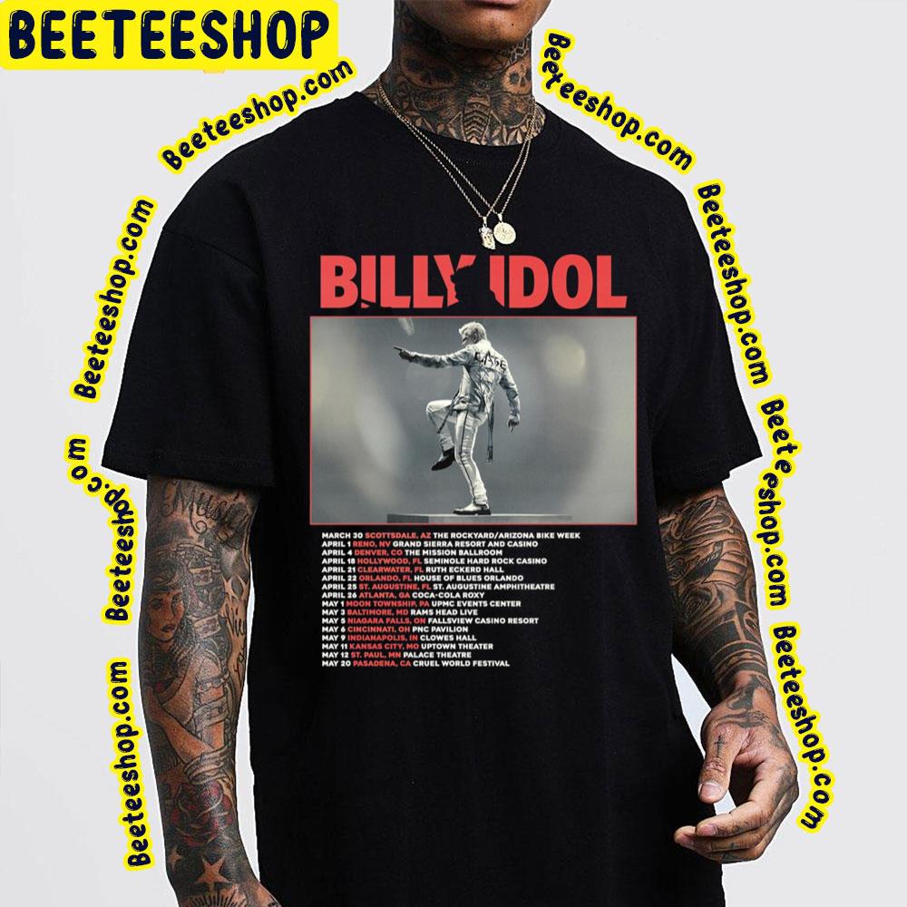 Billy Idol Tour Dates Trending Unisex T-Shirt