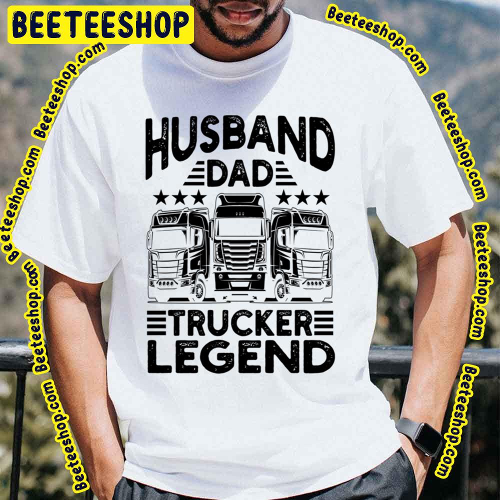 Black Design Husband Dad Trucker Legend Trending Unisex T-Shirt