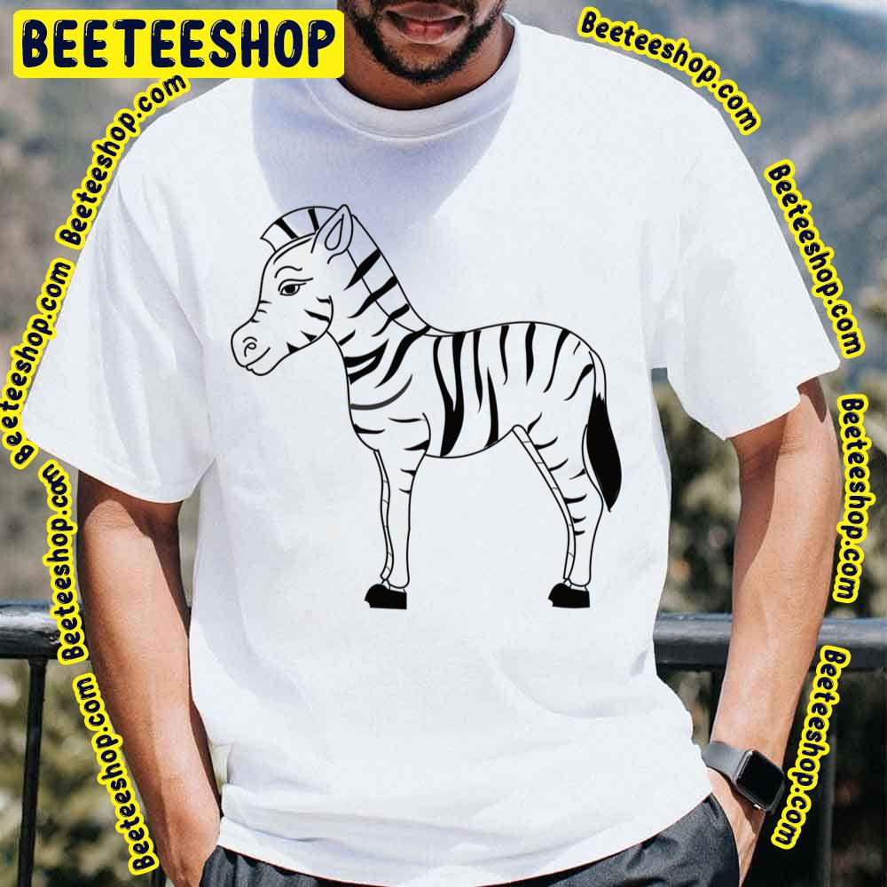 Black Line Zebra Trending Unisex T-Shirt