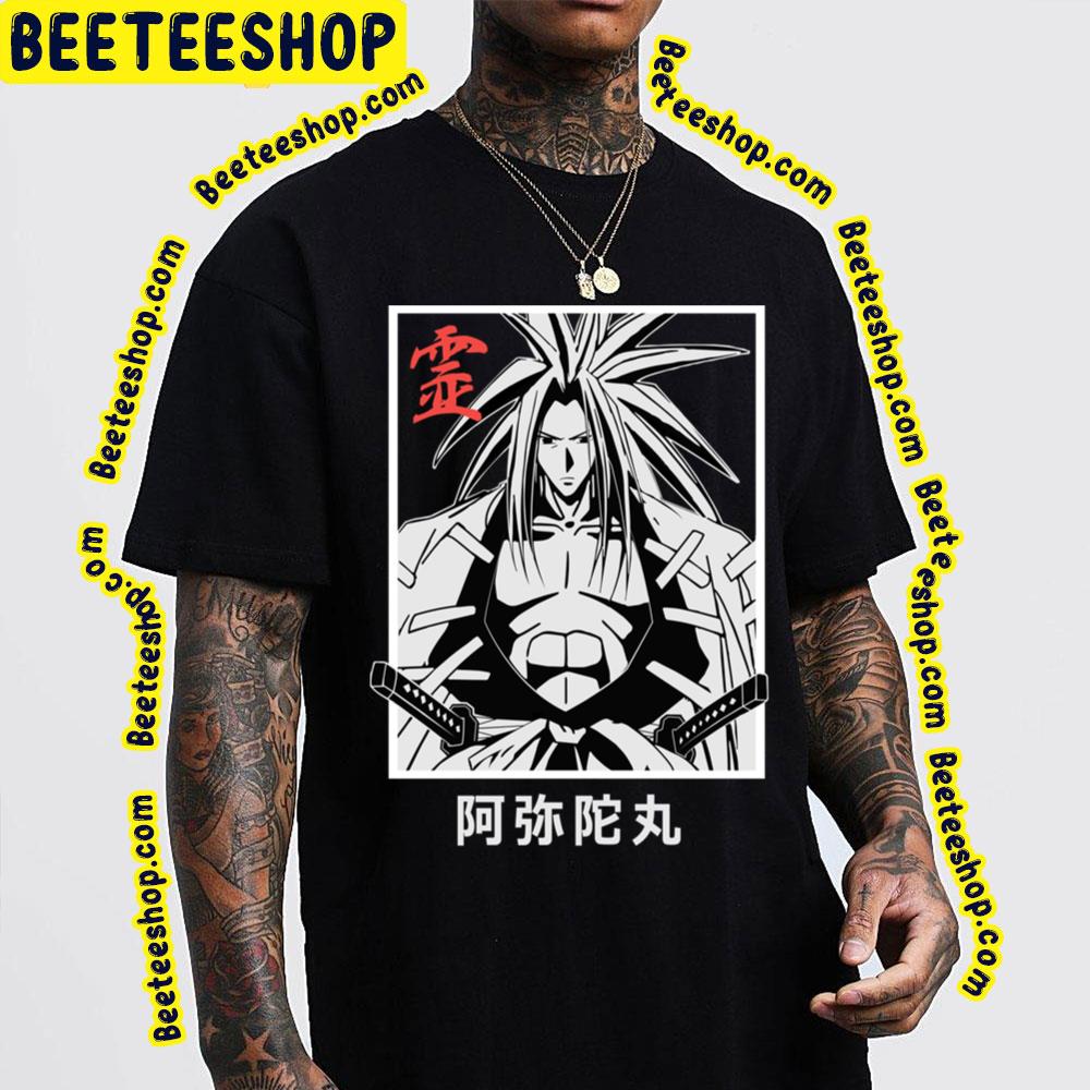 Black White Art Amidamaru Shaman King Trending Unisex T-Shirt