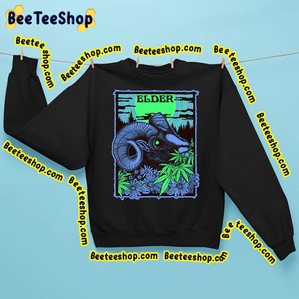 Blue Horn Goat Eat Green Leaf Elder Trending Unisex Sweatshirt