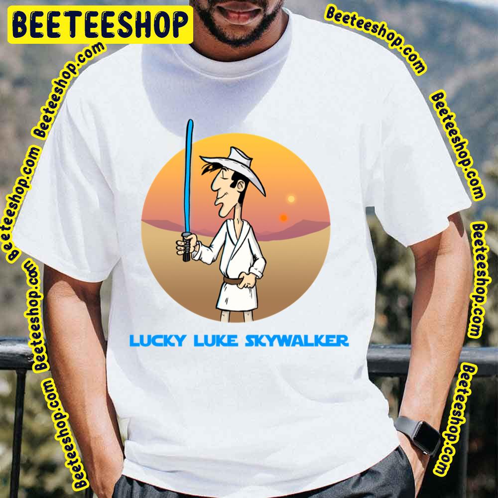 Cartoon Cowboy Lucky Luke Skywalker Trending Unisex T-Shirt