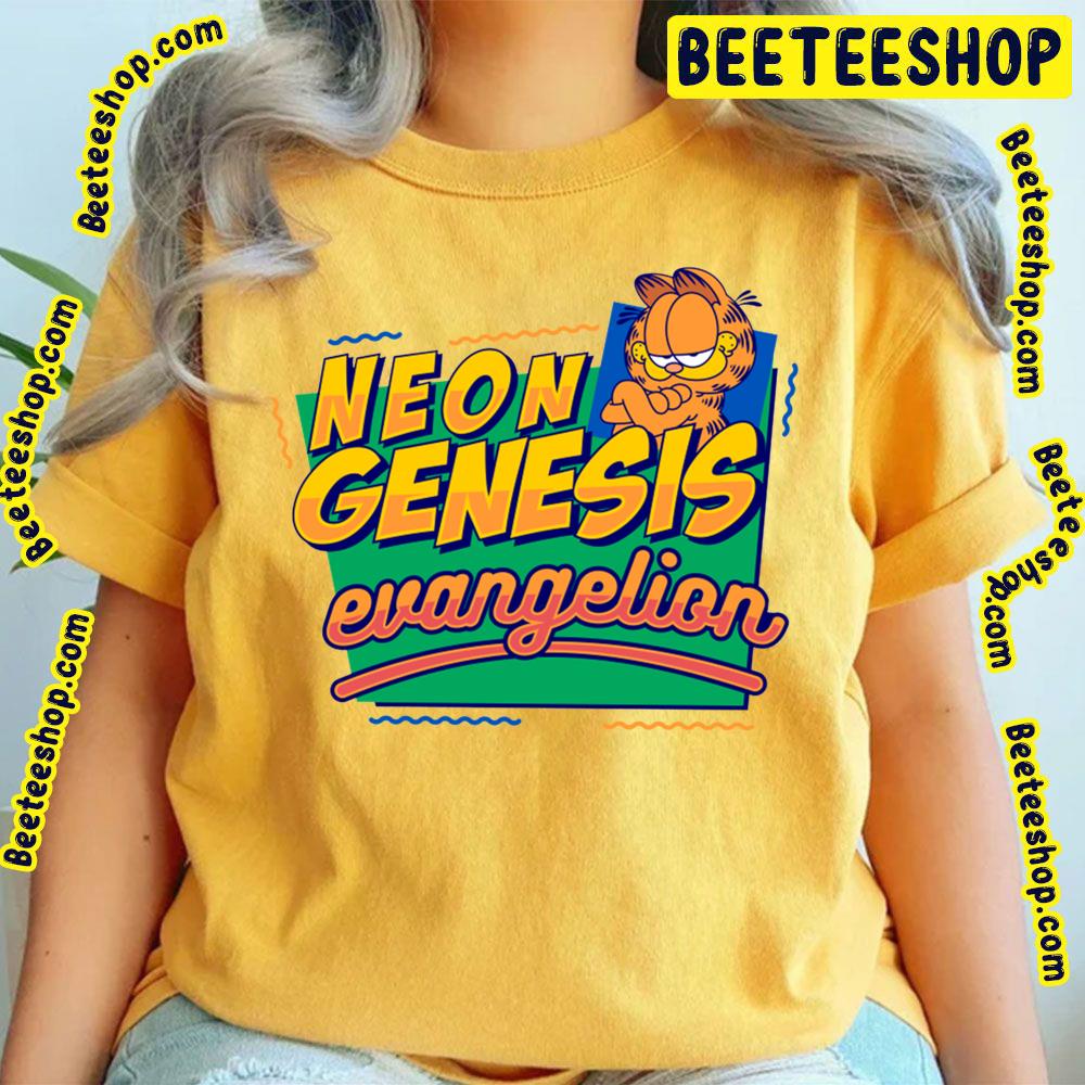 Cute Neon Genesis Evangelion Garfield Trending Unisex T-Shirt