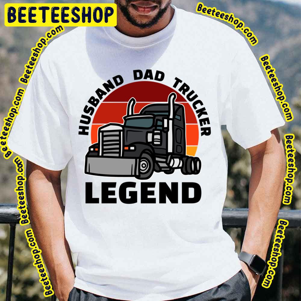 Digital Husband Dad Trucker Legend Trending Unisex T-Shirt