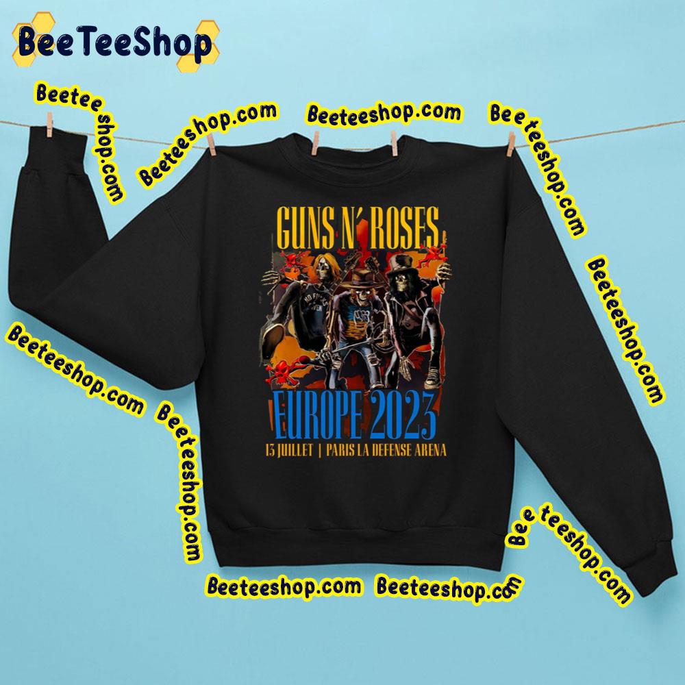 Europe 2023 Tour Dates Guns N’ Roses Trending Unisex Sweatshirt