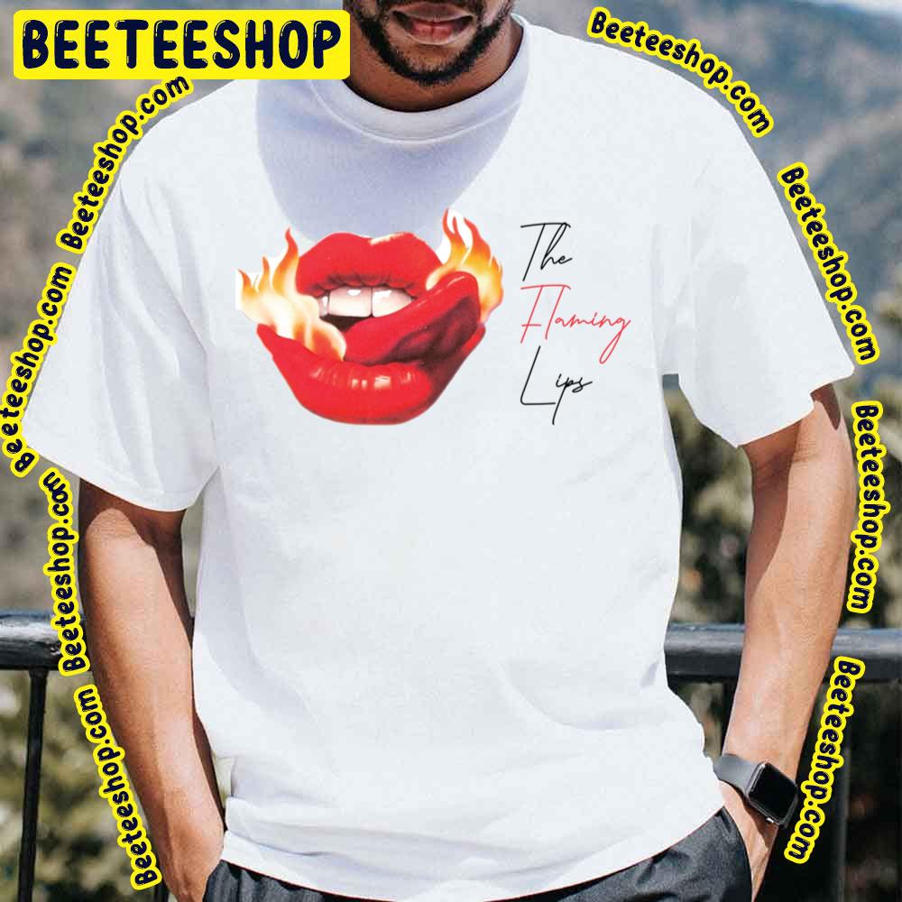 Fire Red Lip The Flaming Lips Trending Unisex T-Shirt