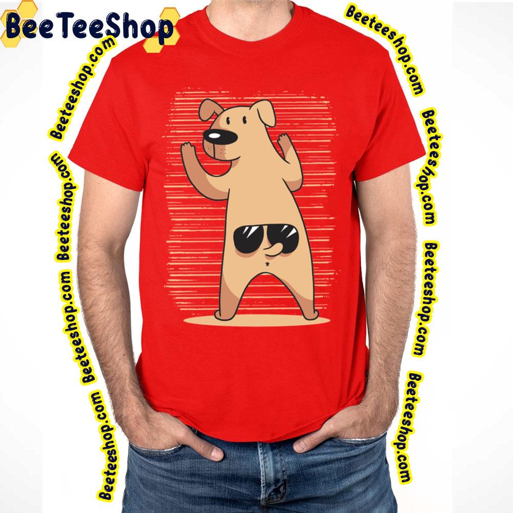 Funny Dog Tail Sunglasses Trending Unisex T-Shirt