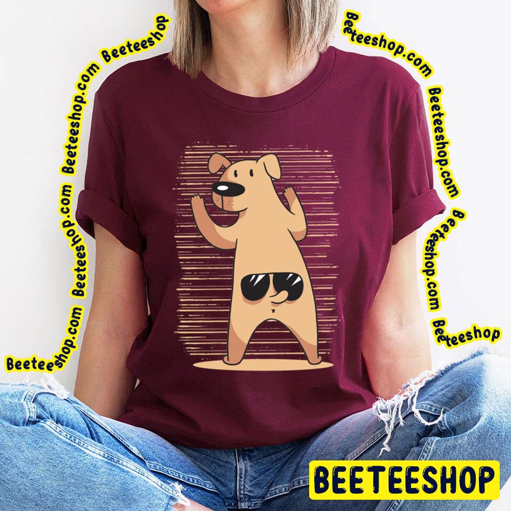 Funny Dog Tail Sunglasses Trending Unisex T-Shirt