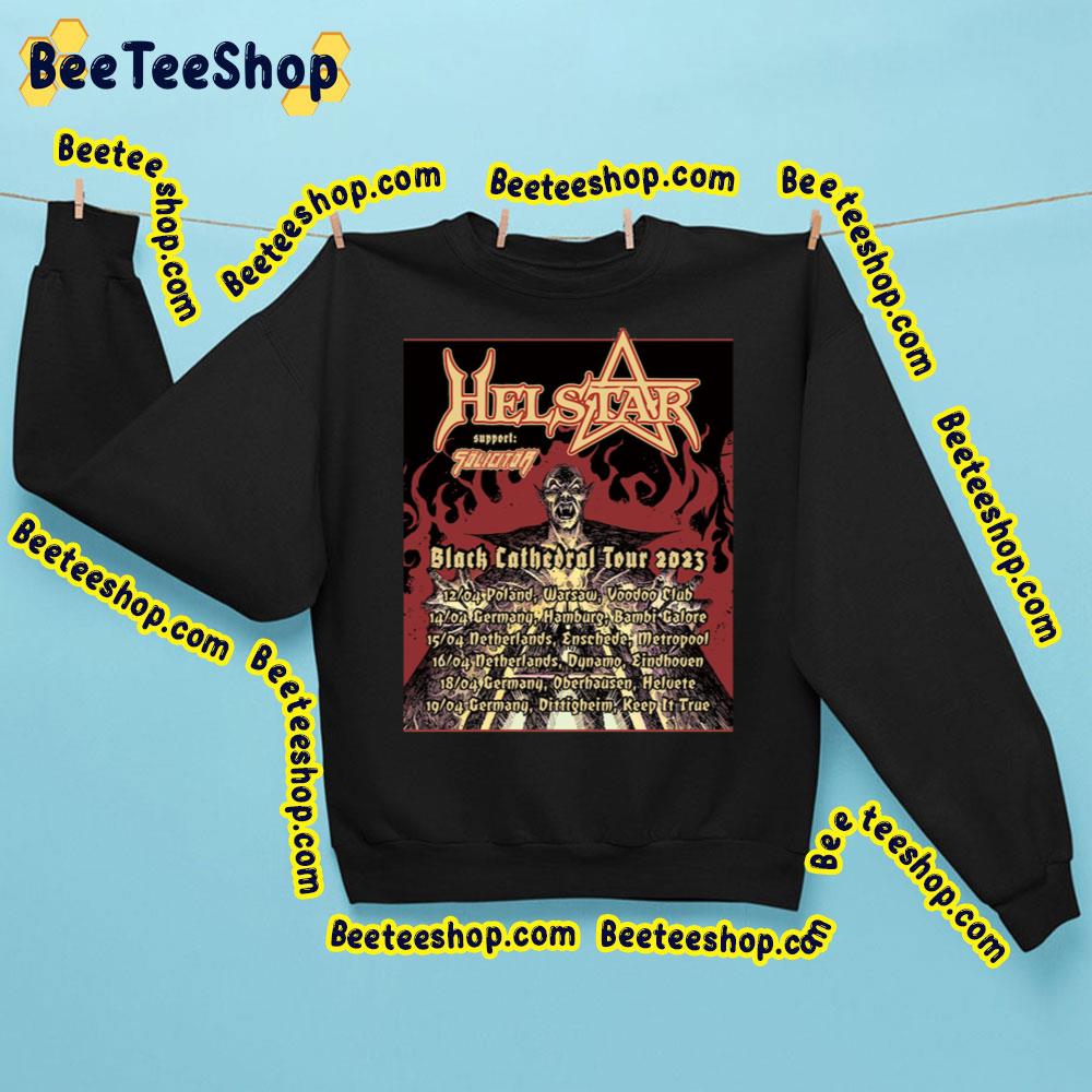 Hel Star Black Cathedral Tour 2023 Trending Unisex Sweatshirt