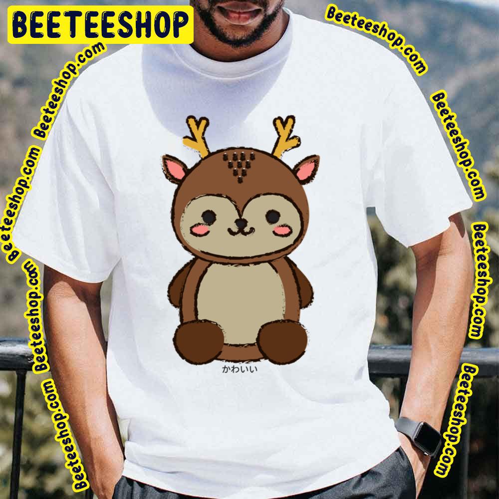 Kawaii Cute Deer Animal Artwork Trending Unisex T-Shirt