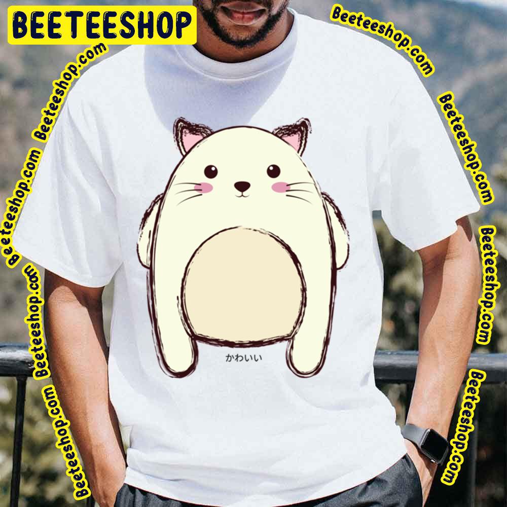 Kawaii Meow Cat Animal Artwork Trending Unisex T-Shirt