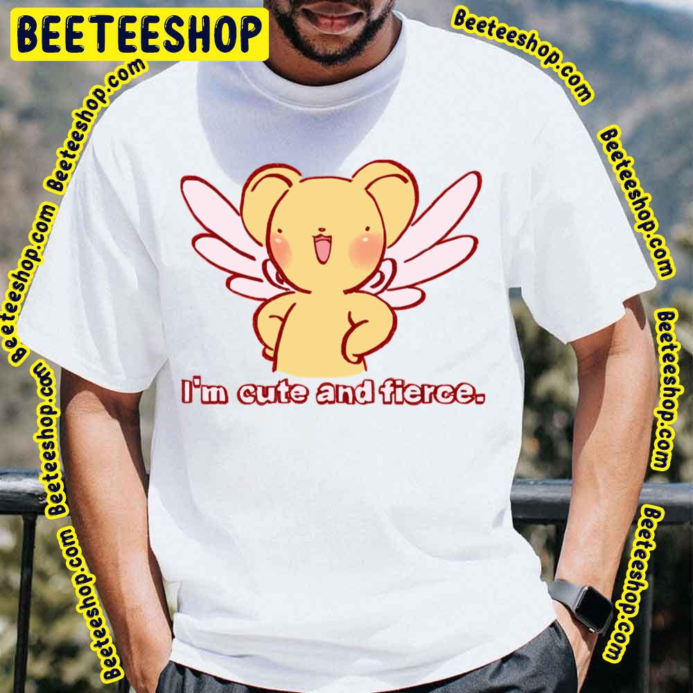 Kero Chan Saying He Is Cute And Fierce Card Captor Sakura Yellow Bear Trending Unisex T-Shirt