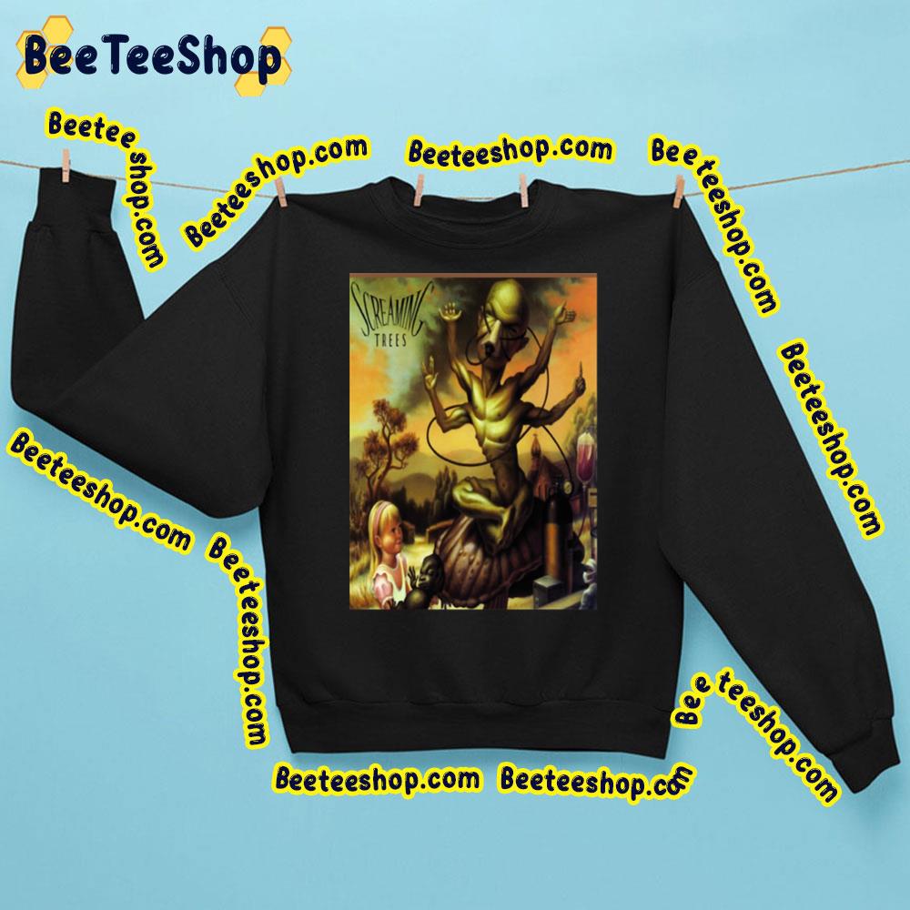 Kid And Monster Screaming Trees Trending Unisex Sweatshirt