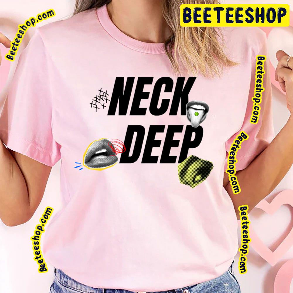 Lips Eye Neck Deep Band Trending Unisex T-Shirt