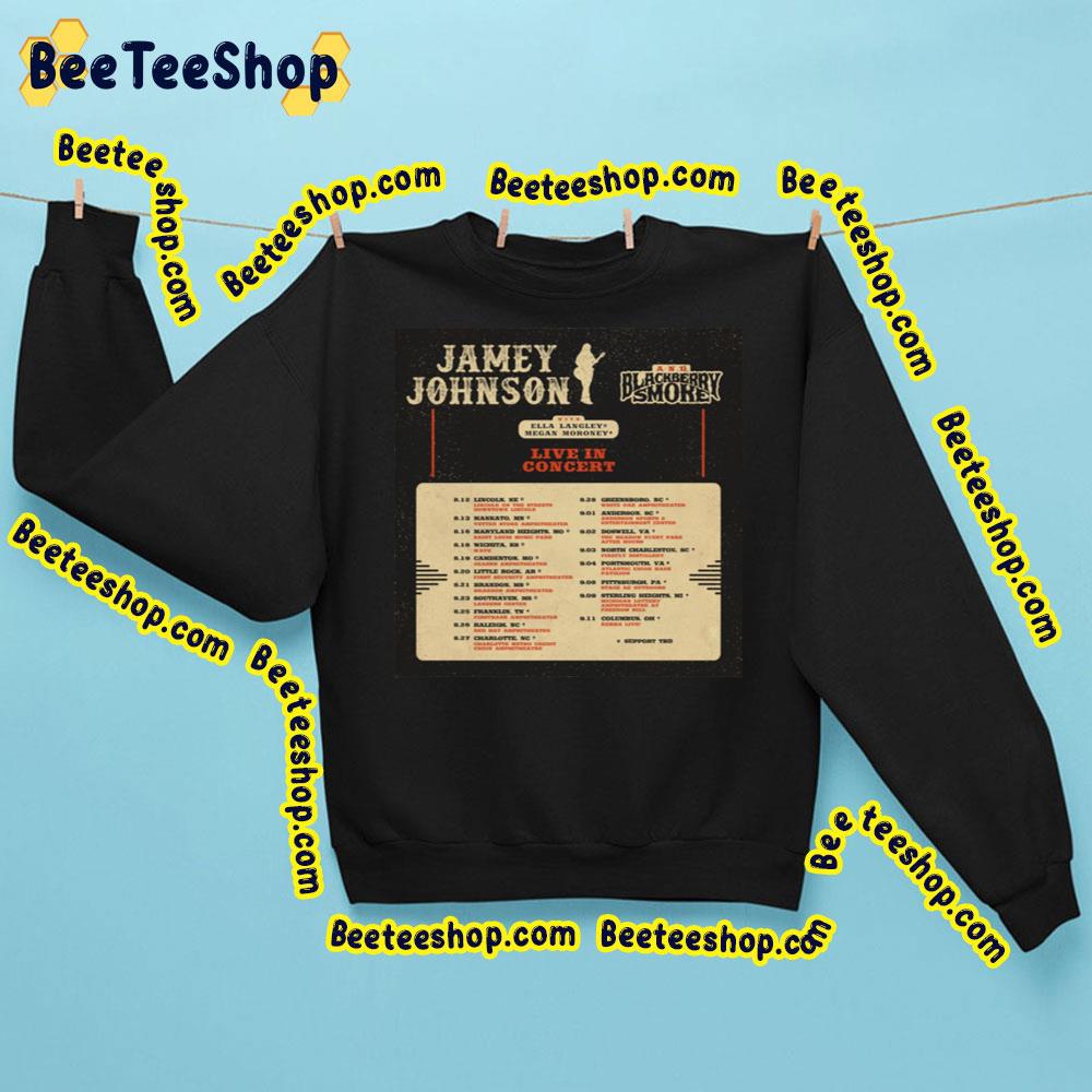 Live In Concert Jamey Johnson And Blackberry Smoke Trending Unisex Sweatshirt