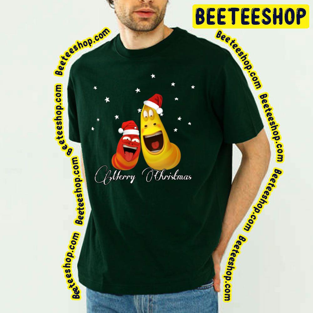 Merry Christmas Larva Cartoon Trending Unisex T-Shirt