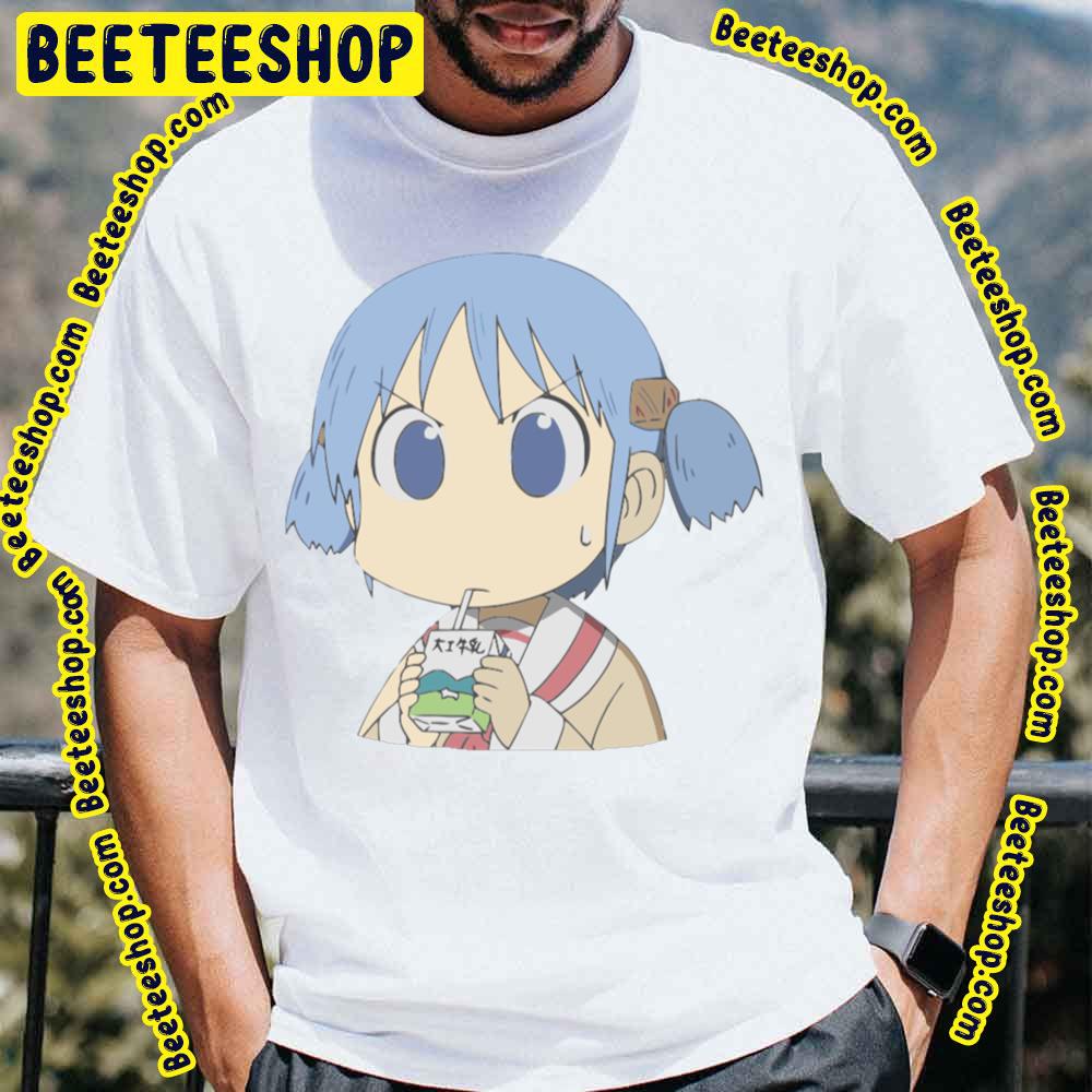 Mio Drinking Milk Nichijou Trending Unisex T-Shirt