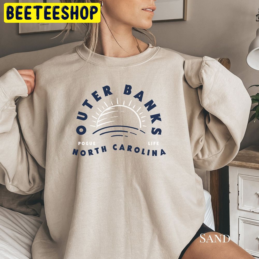 Outer Banks Vintage Pogue Life Hoodie Obx North Carolina Trending Unisex Sweatshirt