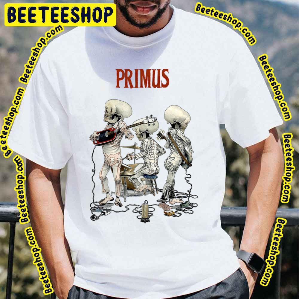 Primus Skeleton Playing On The Guitar Les Claypool Trending Unisex T-Shirt