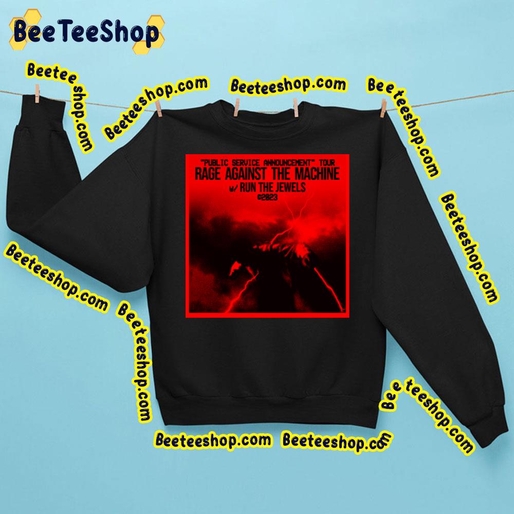 Public Ic Service Announcement Tour Rage Against The Machine Run The Jewels 2023 Trending Unisex Sweatshirt