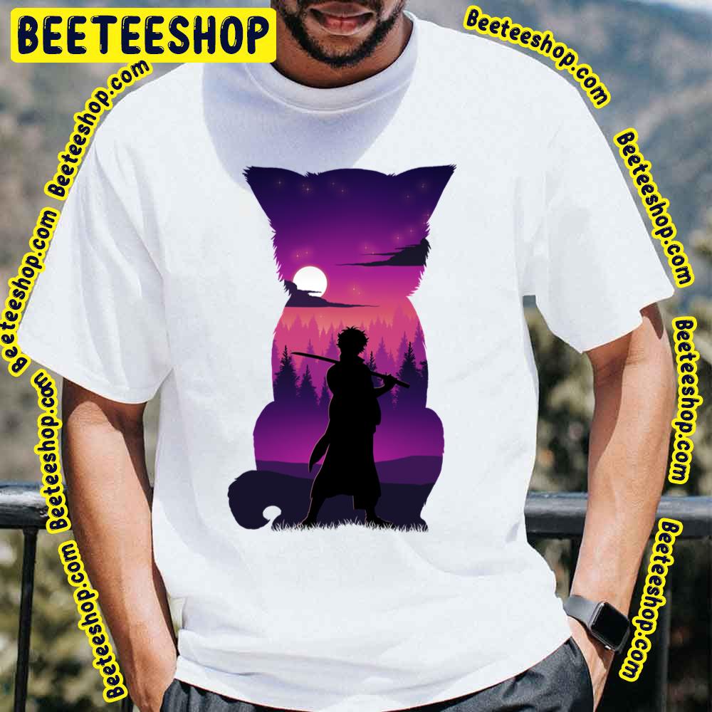 Purple Art Gintoki Silhouette Trending Unisex T-Shirt