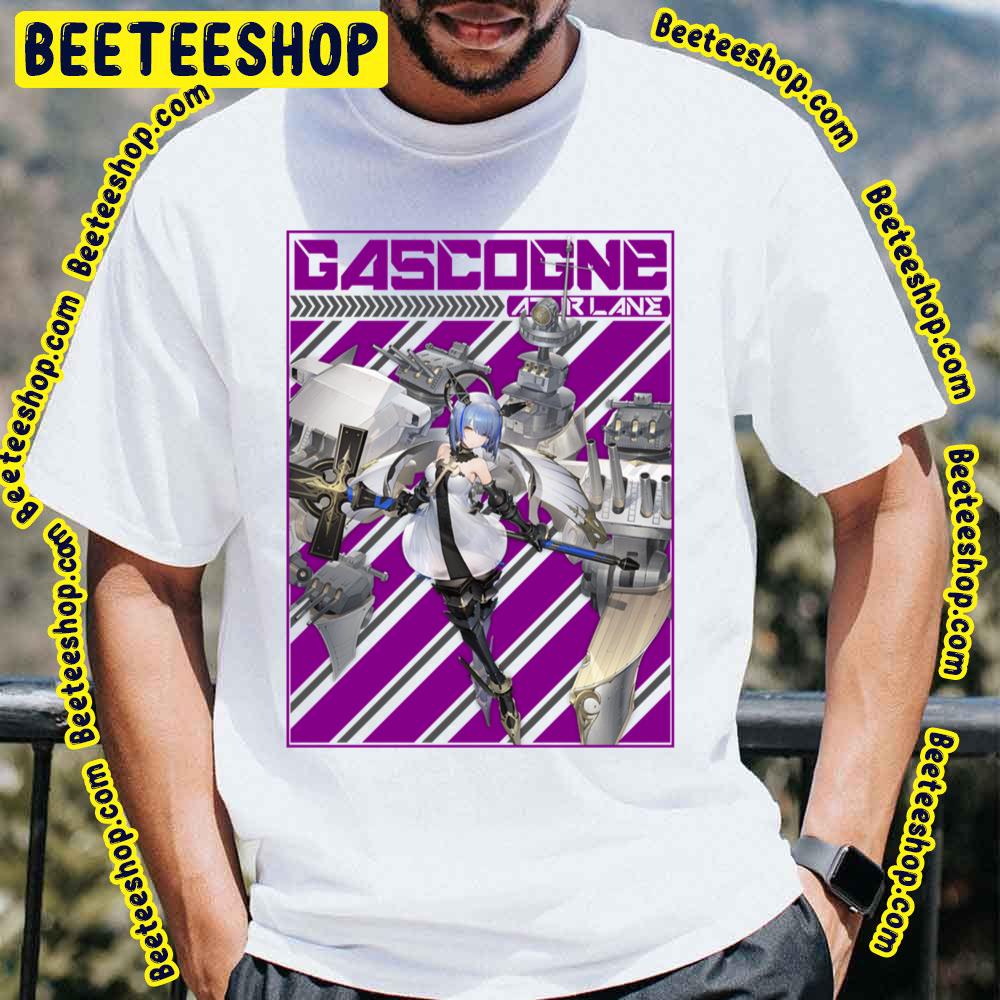 Purple Background Gascogne Azur Lane Trending Unisex T-Shirt