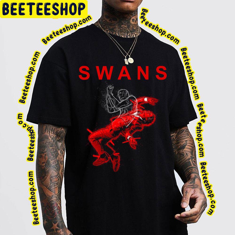 Red Art Swans Trending Unisex T-Shirt