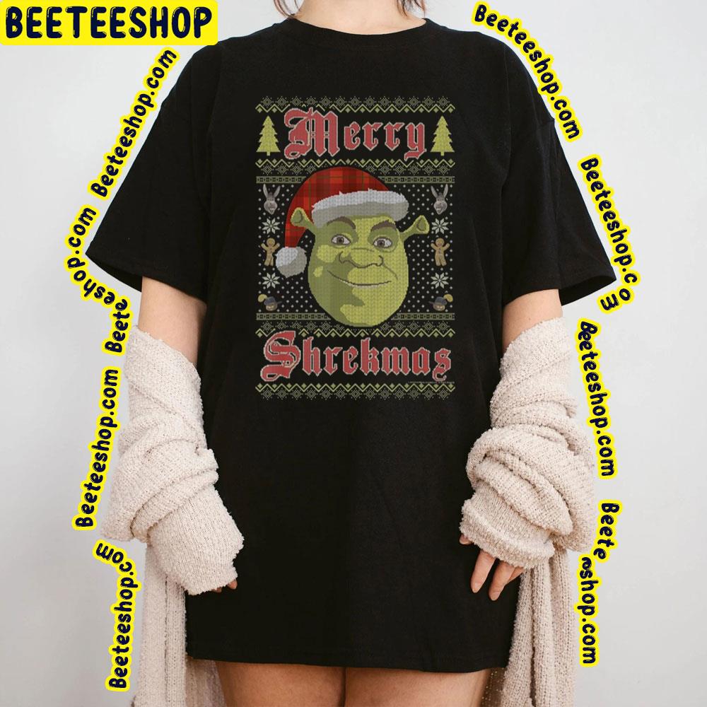 Shrek Merry Shrekmas Ugly Style Christmas Trending Unisex T-Shirt